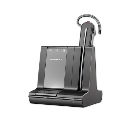 POLY Savi S8240M Office Series Headset, Microsoft Version, Black 211819-01